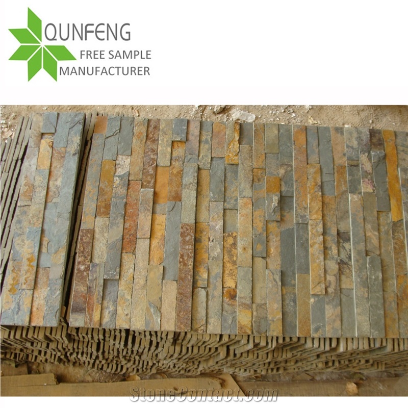 China Rusty Slate Wall Split Face Culture Stone