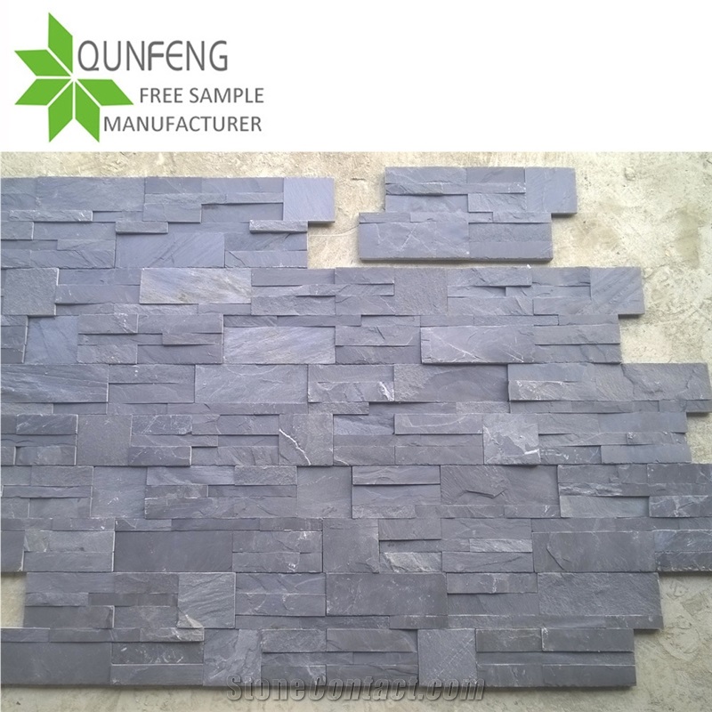 Shape S Natural China Black Slate Cultured Stone