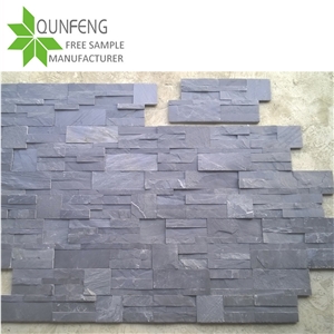 Shape S Natural China Black Slate Cultured Stone