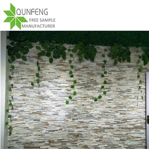 Yellow Cultured Stone China Slate Cladding Stone