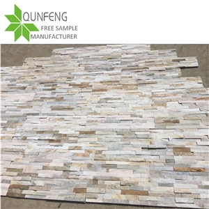 Yellow/White Cladding Stone Slate Wall Brick
