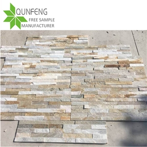 Yellow/White Cladding Stone Slate Wall Brick