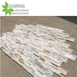 Yellow/White Cladding Stone Slate Wall Brick