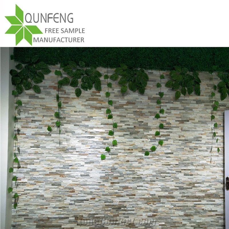 Yellow/White Cladding Stone Slate Wall Brick