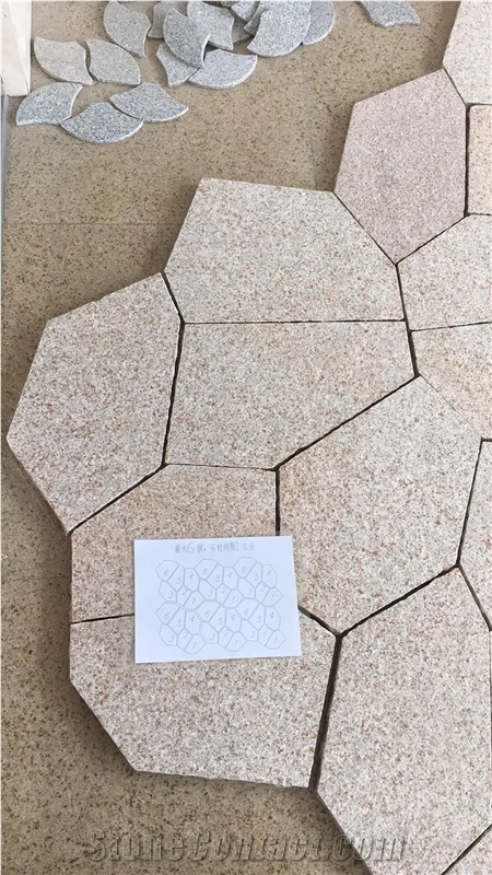 Cracked Ice Stone,Crackle Granite Flagstone Pavers