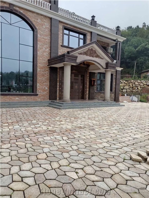 Cracked Ice Stone,Crackle Granite Flagstone Pavers