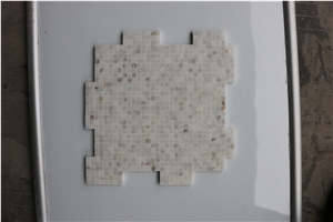 China Thassos White Split Brick Marble Mosaic