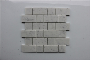 Italy Bianco Carrara Marble Brick Marble Mosaics