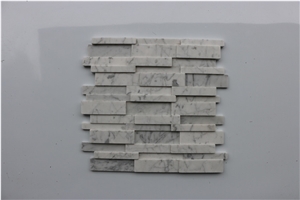 Italy Bianco Carrara Marble Brick Marble Mosaics