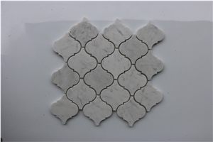 Italy Bianco Carrara Marble Lantern Mosaics