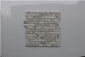 Italy Carrara White Polished Brick Marble Mosaics