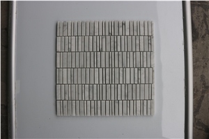 Italy Carrara White Polished Brick Marble Mosaics