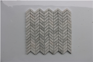 Italy Chevron Bianco Carrara Marble Stone