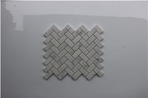 Italy Herringbone Bianco Carrara Marble