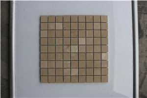 Spain Crema Marfil Square Marble Mosaics