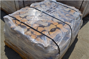 Jordan Gold Travertine Cobbles