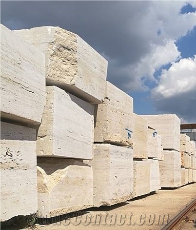 Travertine Blocks, Jordan Beige Travertine