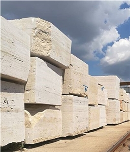Travertine Blocks, Jordan Beige Travertine