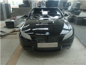 Black Granite Auto Model Sculptures Automobile
