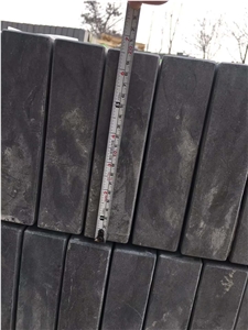 China Blue Limestone Flamed Slabs Tiles Cobbles