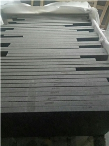 G684 Black Basalt Flammed Tiles Slabs