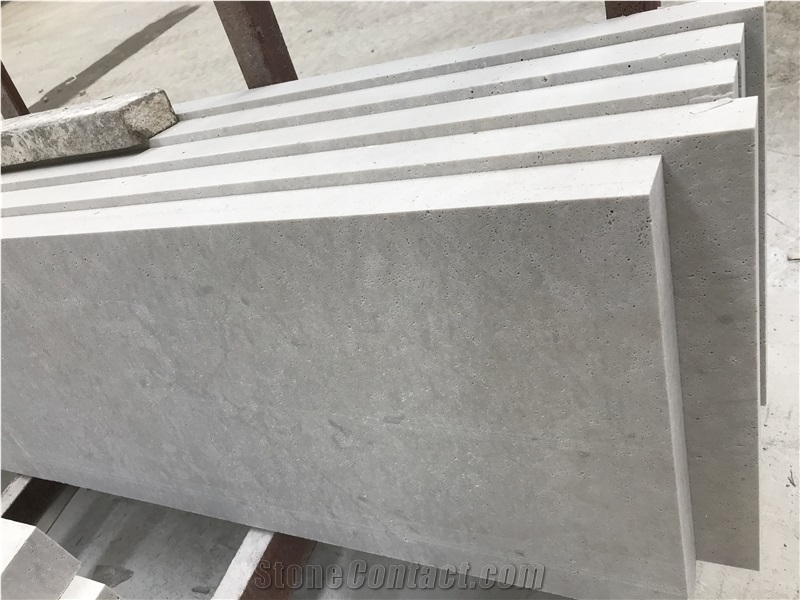 Chinese Silver Grey Travertine Big Slabs and Tiles