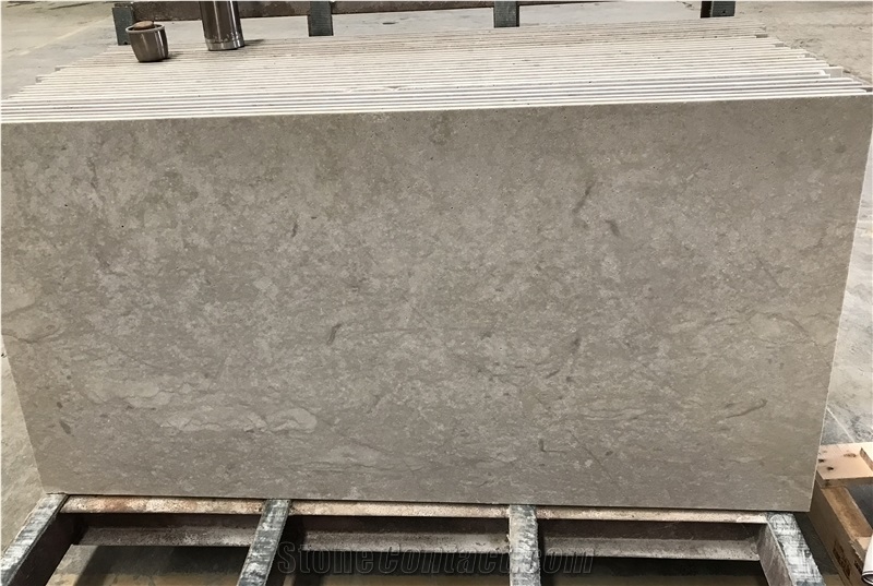 Chinese Silver Grey Travertine Slabs and Tiles
