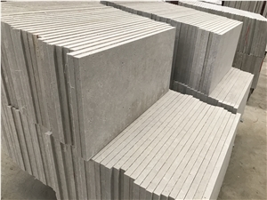 Chinese Silver Grey Travertine Slabs and Tiles