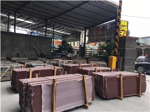 African Red Granite Slabs Stone Tiles Wall Floor