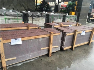 African Red Granite Slabs Stone Tiles Wall Floor