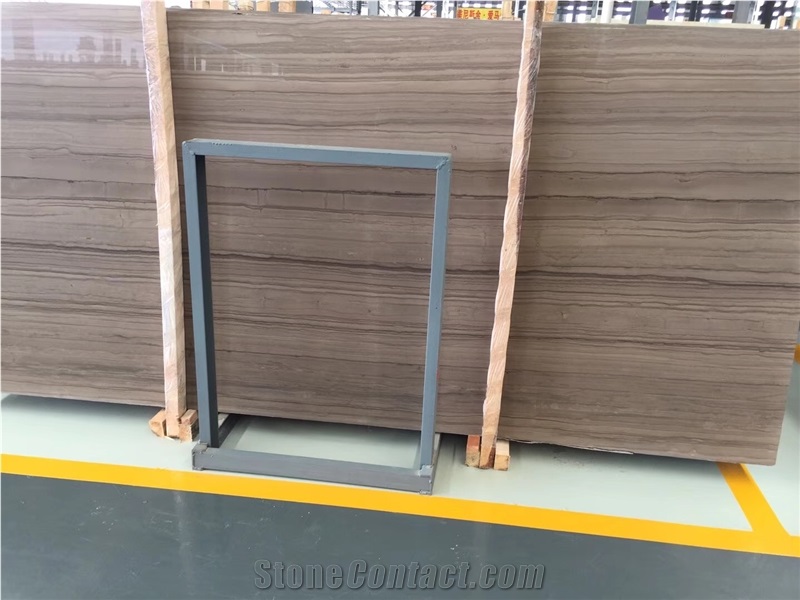 Athens Wooden Marble Brown Polished Slabs Tiles