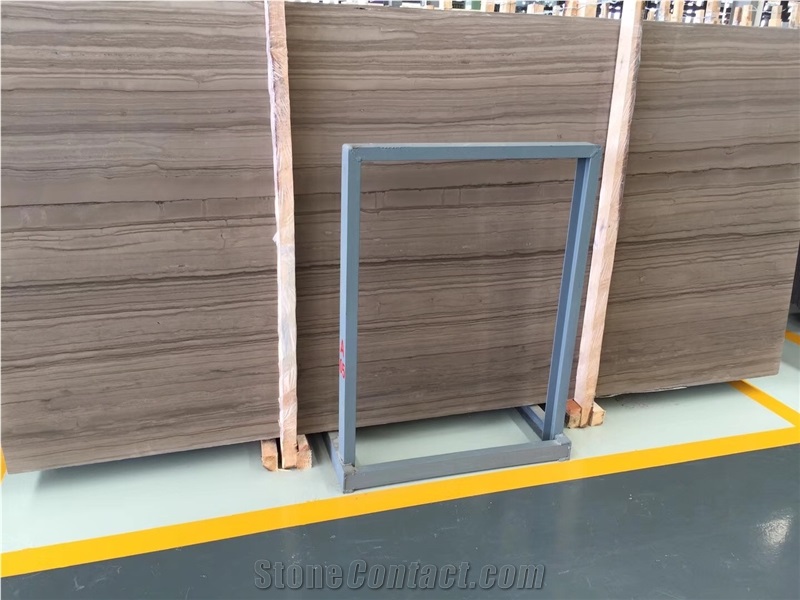 Athens Wooden Marble Brown Polished Slabs Tiles
