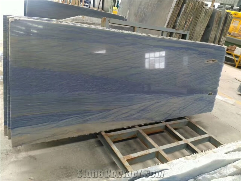 Azul Marhas Marble Blue Slabs Stone Tiles Wall
