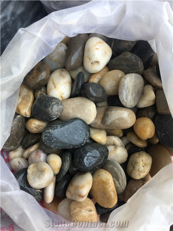 Natural Mixed Pebble Stone Gravel Landscaping