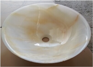 Beige Marble Bathroom Kitchen Basin