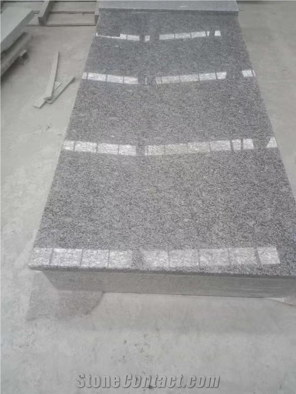 G383 Pearl Flower Pink Granite Tombstone Monument,