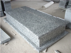 G408 Sea Wave Granite Grey Gravestone Headstone