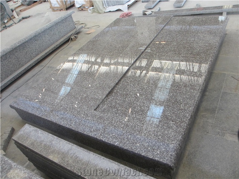 G664 Slovakia Red Granite Gravestone Headstone