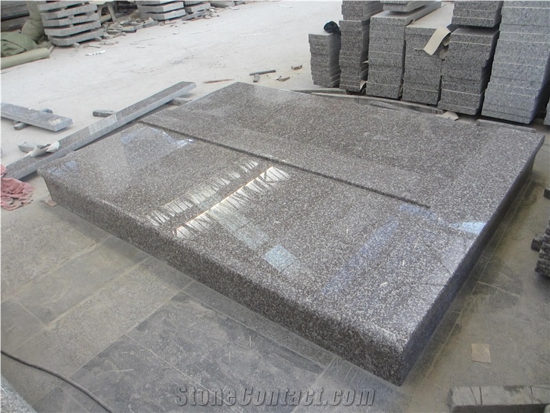 G664 Slovakia Red Granite Gravestone Headstone