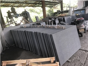 G684 Black Basalt Tiles Slabs China Pattern