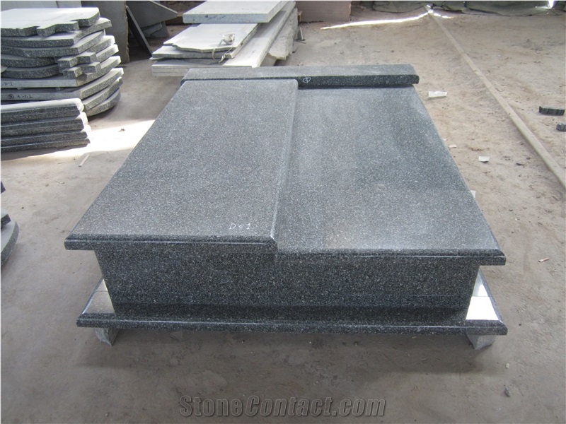Snow Green Granite Monument Gravestone Tombstone