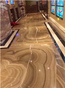 Yellow Coloprhony Onyx Wall Floor Slab Tile
