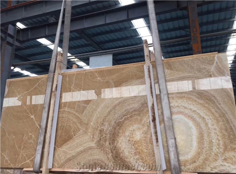 Yellow Coloprhony Onyx Wall Floor Slab Tile
