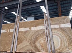 Yellow Coloprhony Onyx Wall Floor Slab Tile