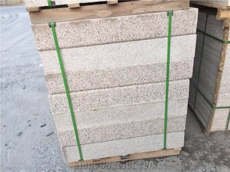 20cm Rust Stone Curbstone/Yellow Granite Kerbstone