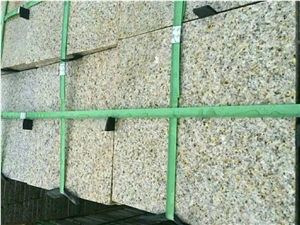 20cm Rust Stone Curbstone/Yellow Granite Kerbstone