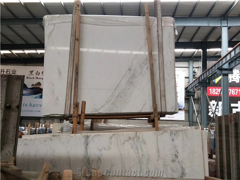 New Volakas /Jazz White Marble Reception Desk