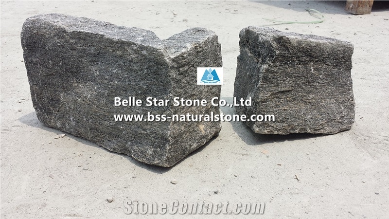 Charcoal Grey Quartzite Ashlar Thin Stone Veneer