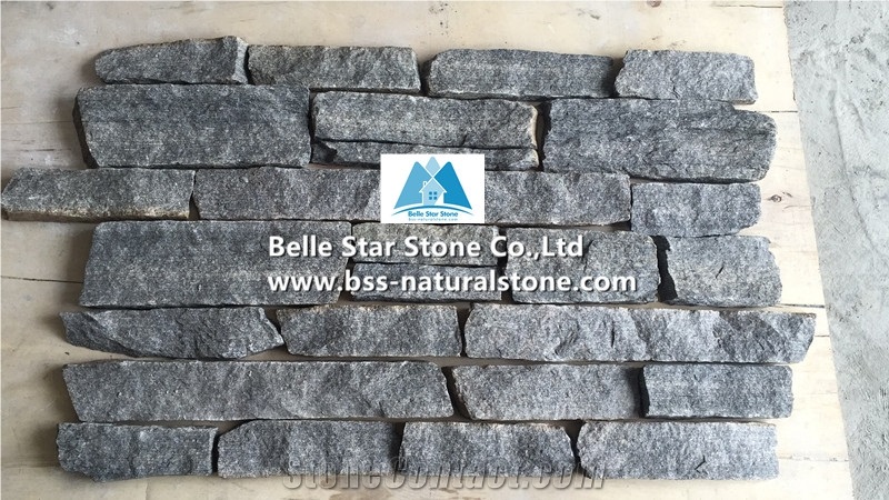 Charcoal Grey Quartzite Loose Ledge Stone for Wall