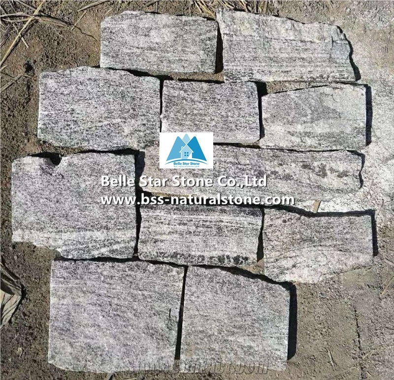 Cloudy Grey Granite Ashlar Stone Veneer & Quoins